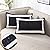 JOJOGOGO Black Outdoor Lumbar Pillow Covers 12x20 Waterproof Set of 2 Black and White Rectangle Outdoor Lumbar Pillows for Porch Swing Garden Bench and Patio Furniture