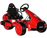 First Drive - Electric Go Kart - Go Kart for Kids - Electric Car for Kids - Ride on Car, for Boys/Girls (Red)