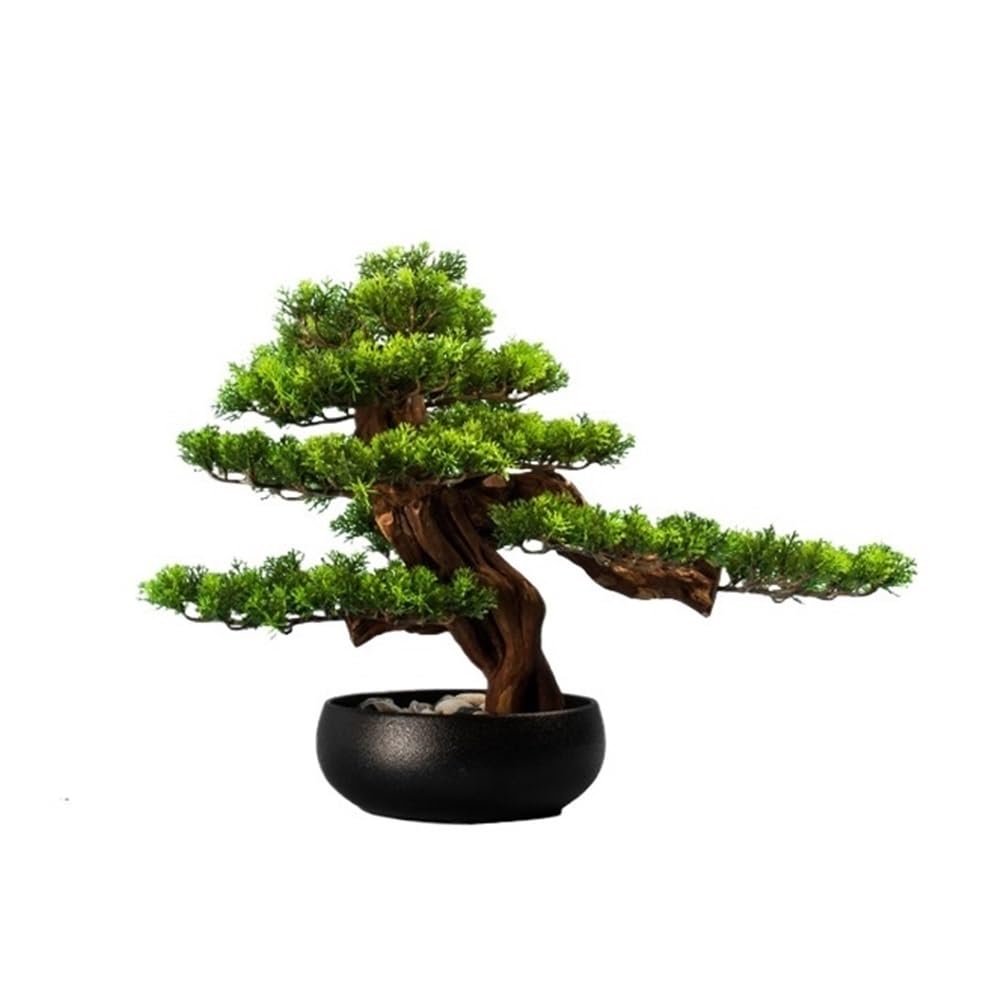 WOTZOV Fake Plants Artificial Bonsai Tree With Ceramic Pots Office Planter Living Room Decoration Fake Plants Bonsai Bonsai Tree