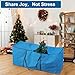 Christmas Tree Storage Bag Blue Fits Up to 7.5 ft Tall Artificial Tree, Cloth Material, Christmas Tree Storage Box with Reinforced Handles and Dual Zippers