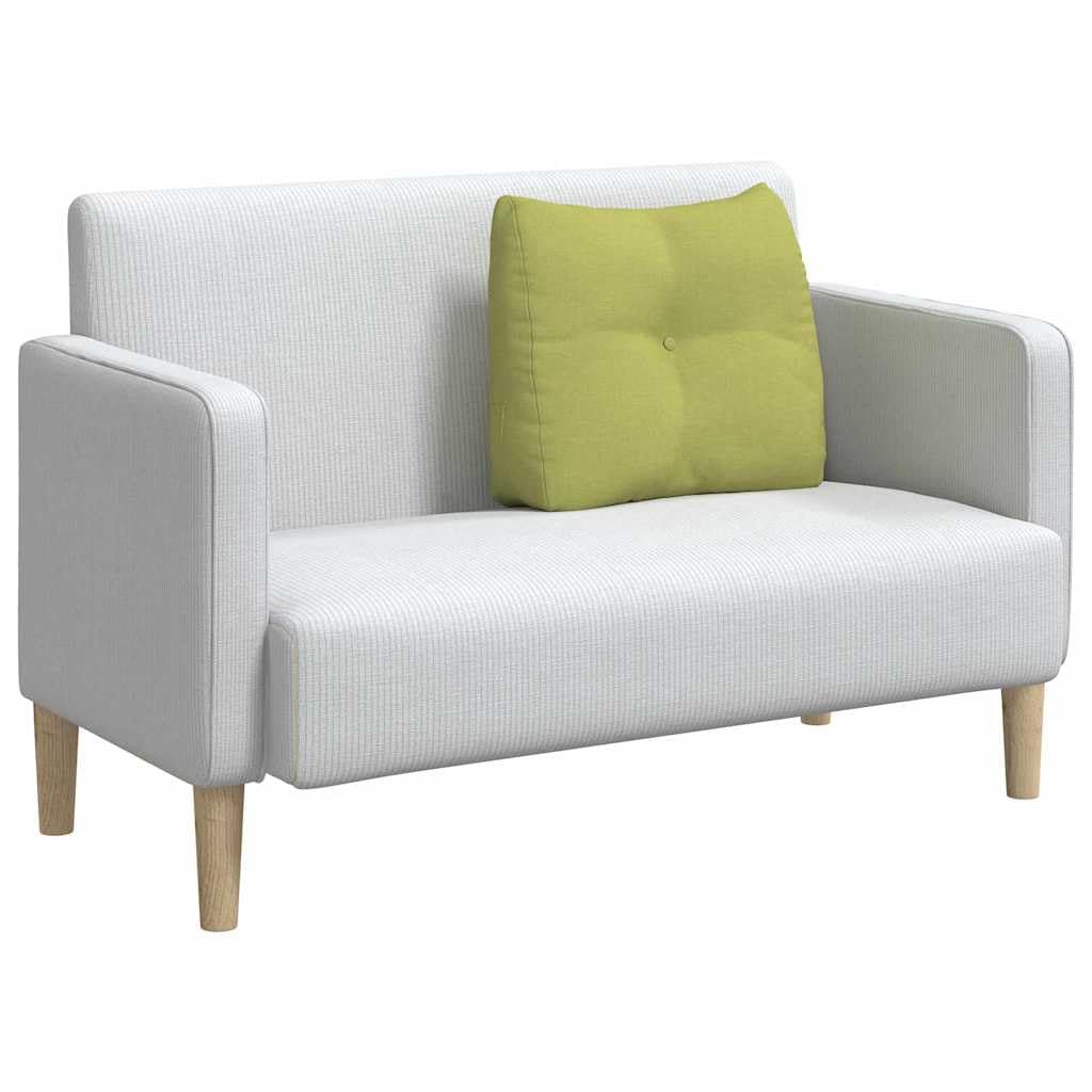 Poduszka na oparcie jasnozielona, 60 x 24 x 50 cm, aksamitna tkanina z zamkiem błyskawicznym, ergonomiczne wypełnienie poliestrowe do wnętrz, salonu, sypialni, jadalni