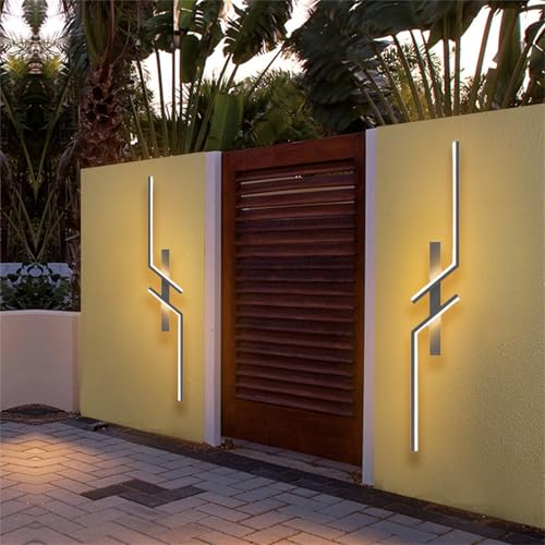Applique Murale Extérieure LED 120cm Or Étanche IP65 pour Éclairage de Couloir Moderne