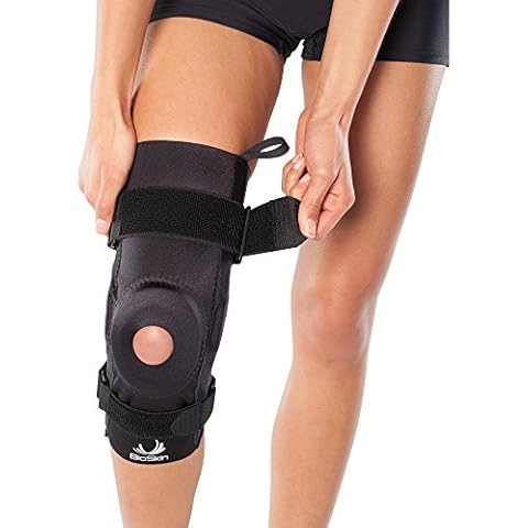 BioSkin Hinged Knee Brace - Compression Knee Sleeve with Hinge for ACL, MCL, Meniscus & General Knee Pain (Large) Cover