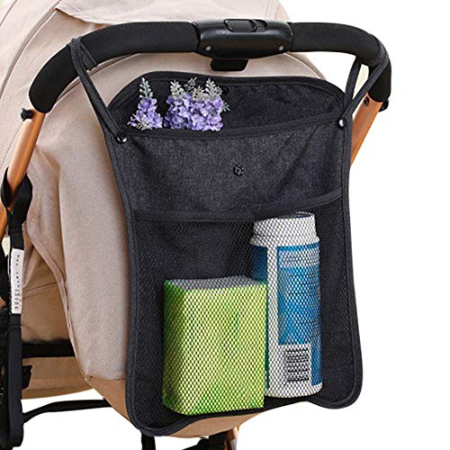 Preisvergleich Produktbild alsu3luy02Ld, Reise-Kulturbeutel, zum Aufhängen, für Kinderwagen, Netzstoff, Windeln, Flaschen, Organizer, Schwarz, Schwarz (Schwarz) - alsu3luy02Ld_Travel Toiletry Bag