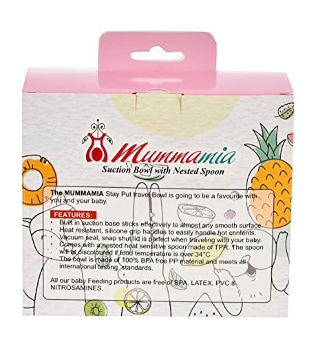 Image of MUMMAMIA Baby Spill-Proof Suction Bowl with Snap-in Temperature-Sensitive Spoon (350ml)
