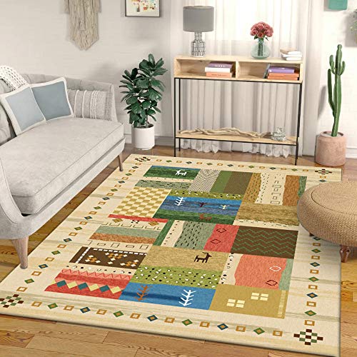 Tapis de chambre doux pour sol glissant : confort antidérapant 120 x 170 cm
