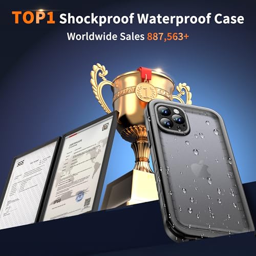 Cozycase for iPhone 11 Pro Waterproof Case - IP68 Underwater Full Body Built in Screen Camera Protector Dustproof Protective Heavy Duty Military Grade Shockproof Rugged Port Phone Cover with Lanyard by Cozycase - Image 9