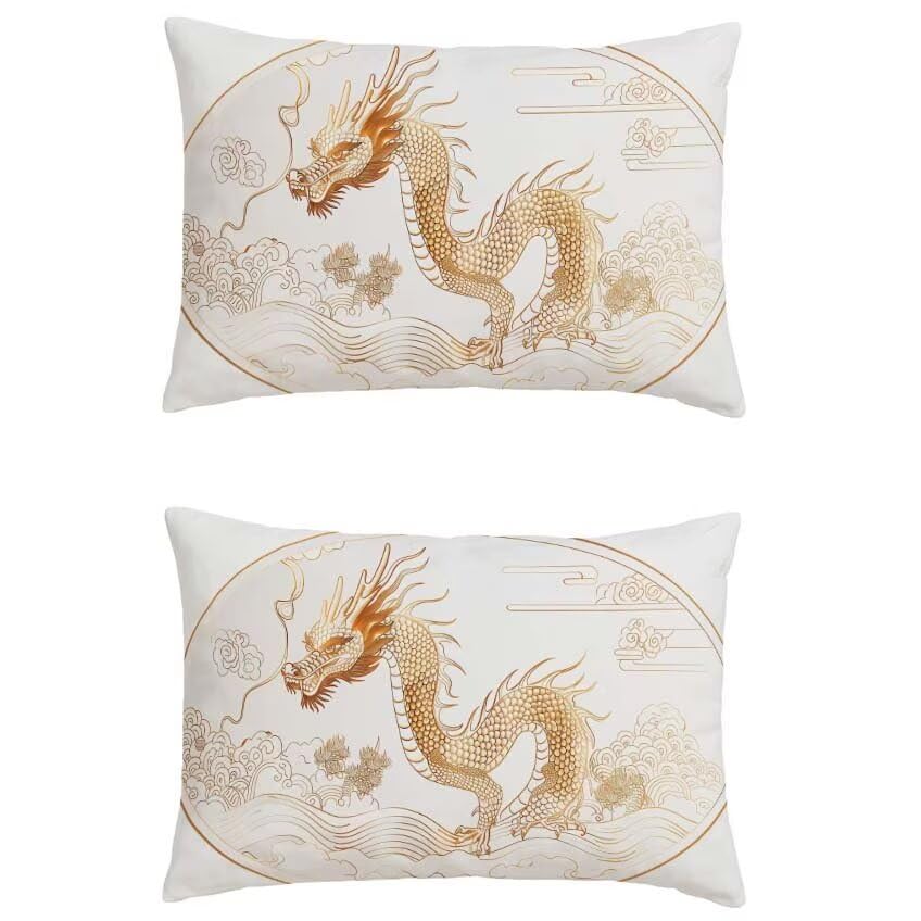 Housse de coussin 80x100cm imperméable en lin traité pour patio