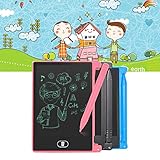 4.4-inch LCD Writing Tablet LCD EWriter Paperless Memo Pad Electronic Digital Writing Colorful Screen Doodle Board Educational Toy Gift for Children (Pink)