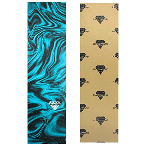 Black Diamond Grip Skateboard Graphic Griptape Sheet Liquid 9