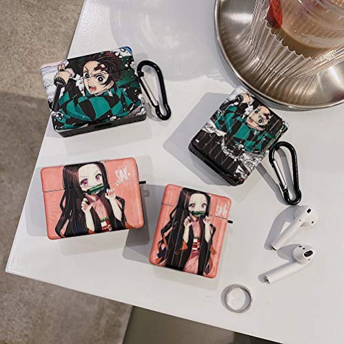 Varwaneo Airpods Pro Case, Demon Slayer Kamado Tanjirou Nezuko Anime Pattern For Airpods Pro Case Bluetooth Earphone Protective Cover Imd Headphone Case (Nezuko) #TOP3