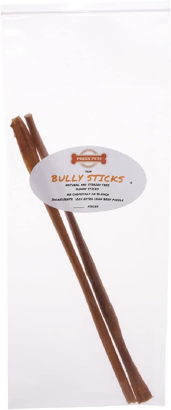 Preen Pets 12" Thin Bully Sticks (120 ct)
