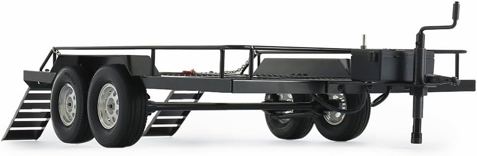 Metal 1/10 RC Trailer – RC Crawler SCX10 II III 90046 TRX4 TRX6 TF2 D90 CC01 RGT 86100 Redcat GEN8 YIKONG 4082 Trailers for Hauling Behind car Utility Trailer kit