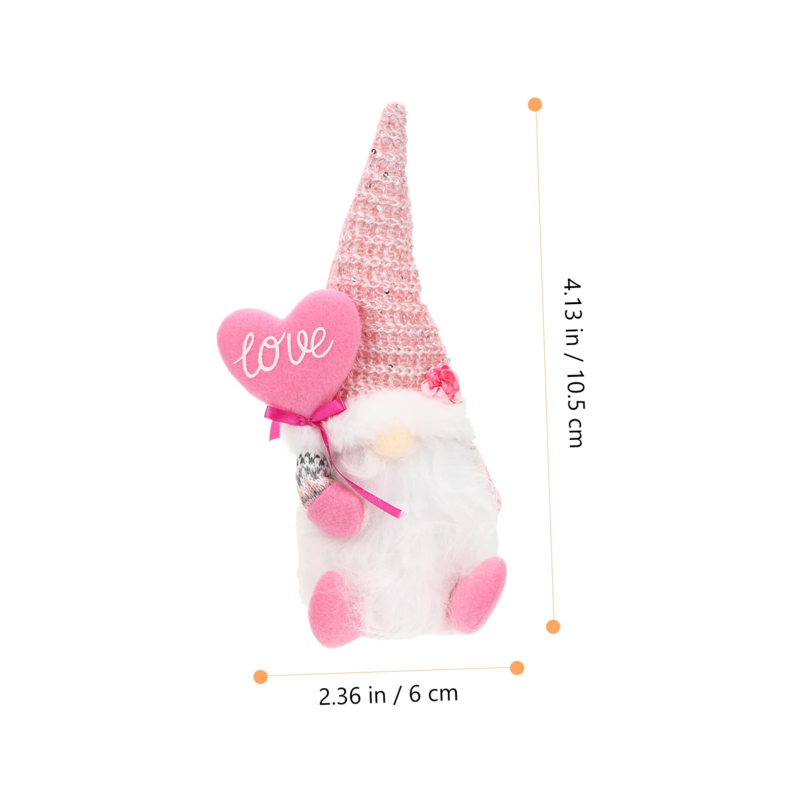 ABOOFAN 3stücke GNOME Deko Figur Für Valentinstag Kreative Gnomedekoration Für Tisch Und Fenster Liebevolle Deko Für Festliche Anlässe