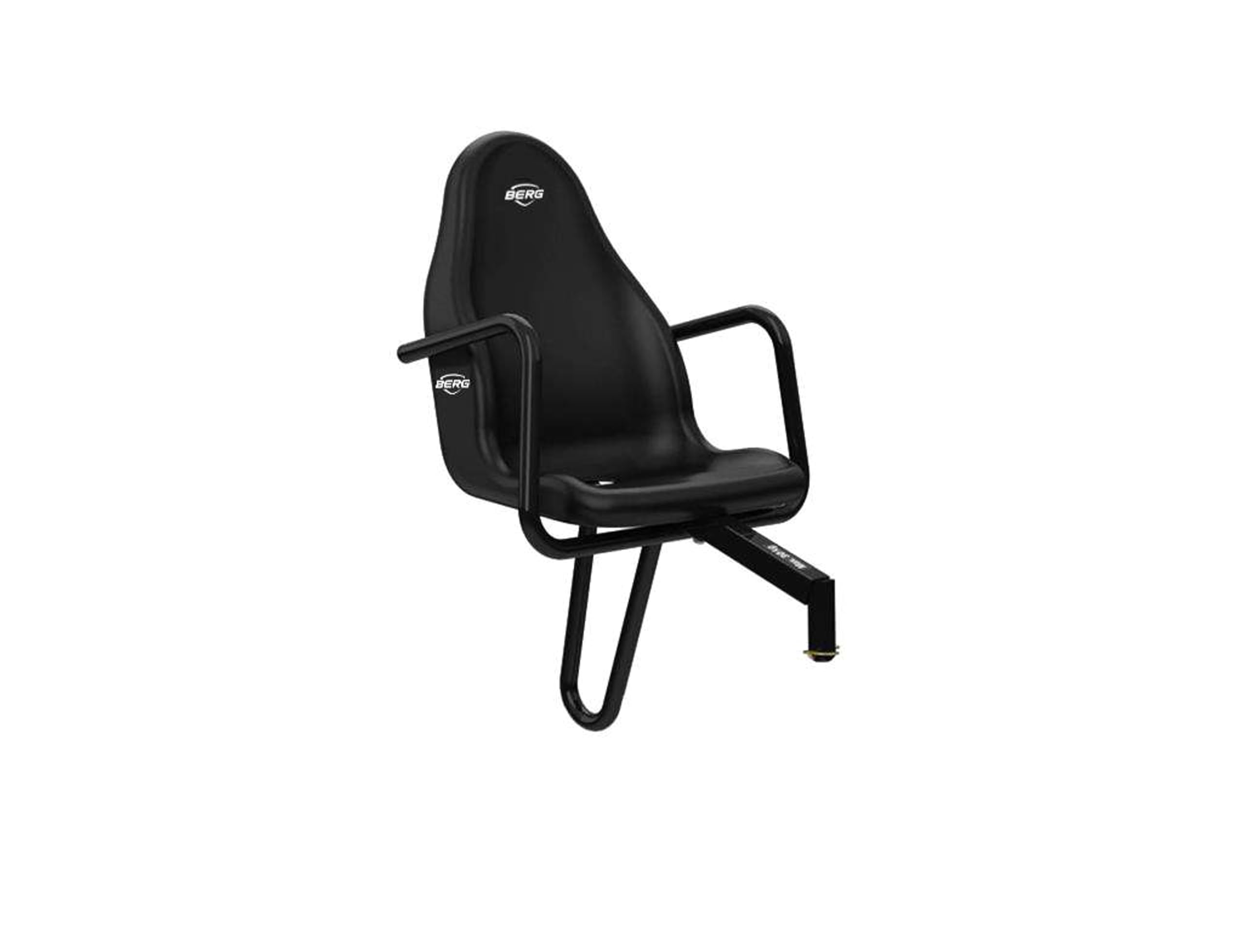 BERG Gokart Soziussitz Black XL | Bequemer Zusatzsitz für Pedal-Gokart (XL-Gokarts) | 30kg Belastbar | Mitfahrgelegenheit | Sicher & Robust | Einfache Montage | Ideal für Familienabenteuer