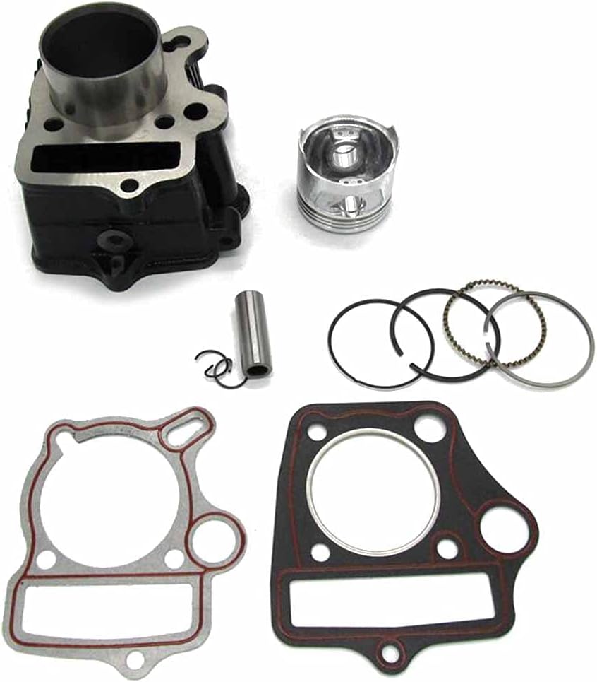 47mm Cylinder Head Piston Gasket Top Kit Compatible with 70cc Atv Dirt Bike Go Karts