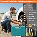 Car Emergency Kit with Jumper Starter and Air Compressor, Roadside Emergency Tool Kit for Truck Venicle Auto, Men Women Winter Travel Road Side Safety Essential Survival Bag with First Aid Kit