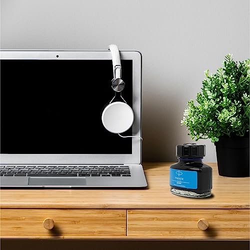 Parker Quink Bottle|Ink - Blue | 30 ML | Quick - Drying Ink | No - Smear Writing (Image - 3)