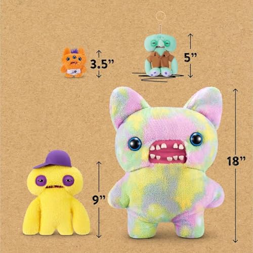 Image of ZURU Fugglers Bigg Fuggs - Big Funny Ugly Monster Plush - 17 inches (Pinkle McStinkles)