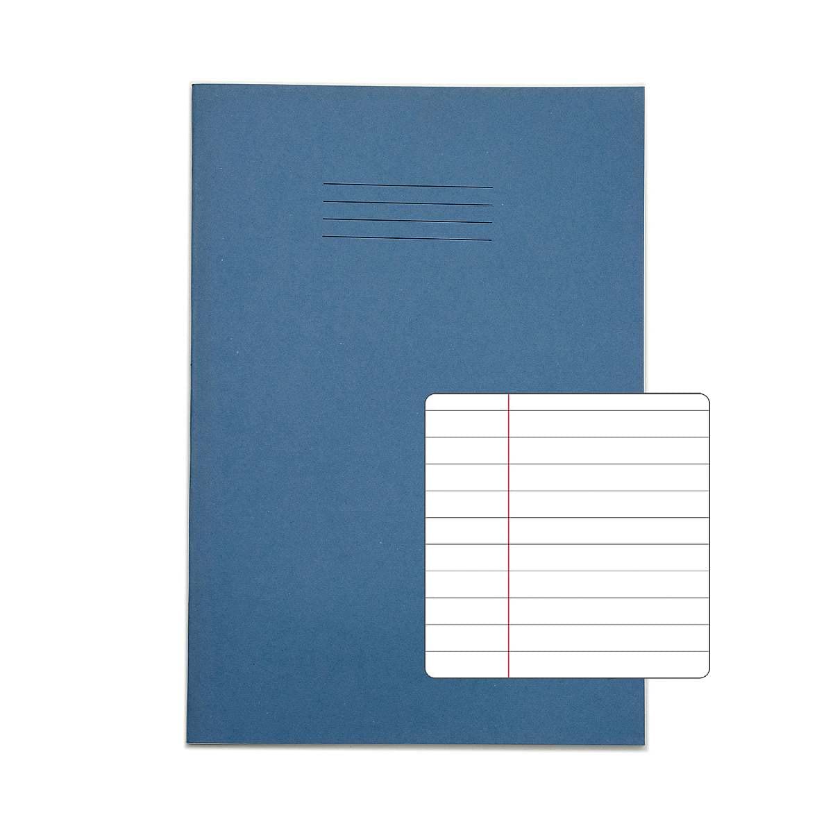 Rhino Exercise Book 8mm Ruled A4 Plus Light Blue (Pack of 50)