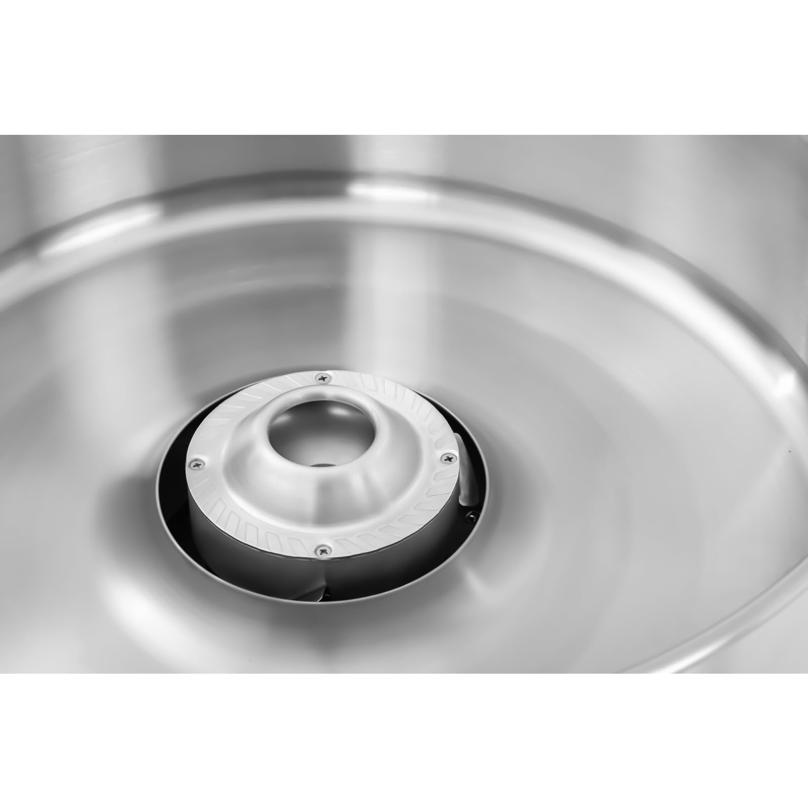 Royal Catering Machine à Barbe à Papa Professionnelle RCZK-1200E (diamètre de la cuve 52 cm, 1 200W, rendement horaire 1 portion/30-60 s, 52x52x50cm, avec Couvercle de Protection)
