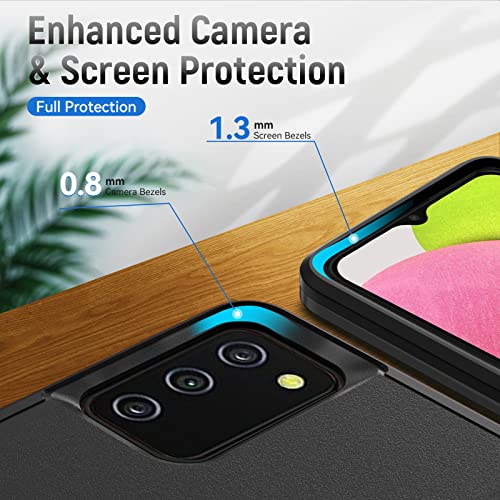 Image of for Samsung Galaxy A03S Case with HD Screen Protector, Black
