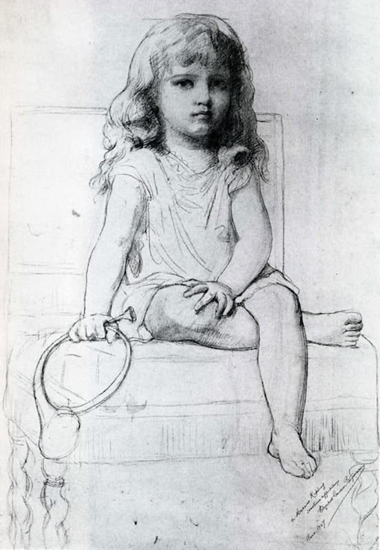 Pintura al óleo clásica en lienzo de Elizabeth Gardner, retrato artístico para el hogar 60x90cm