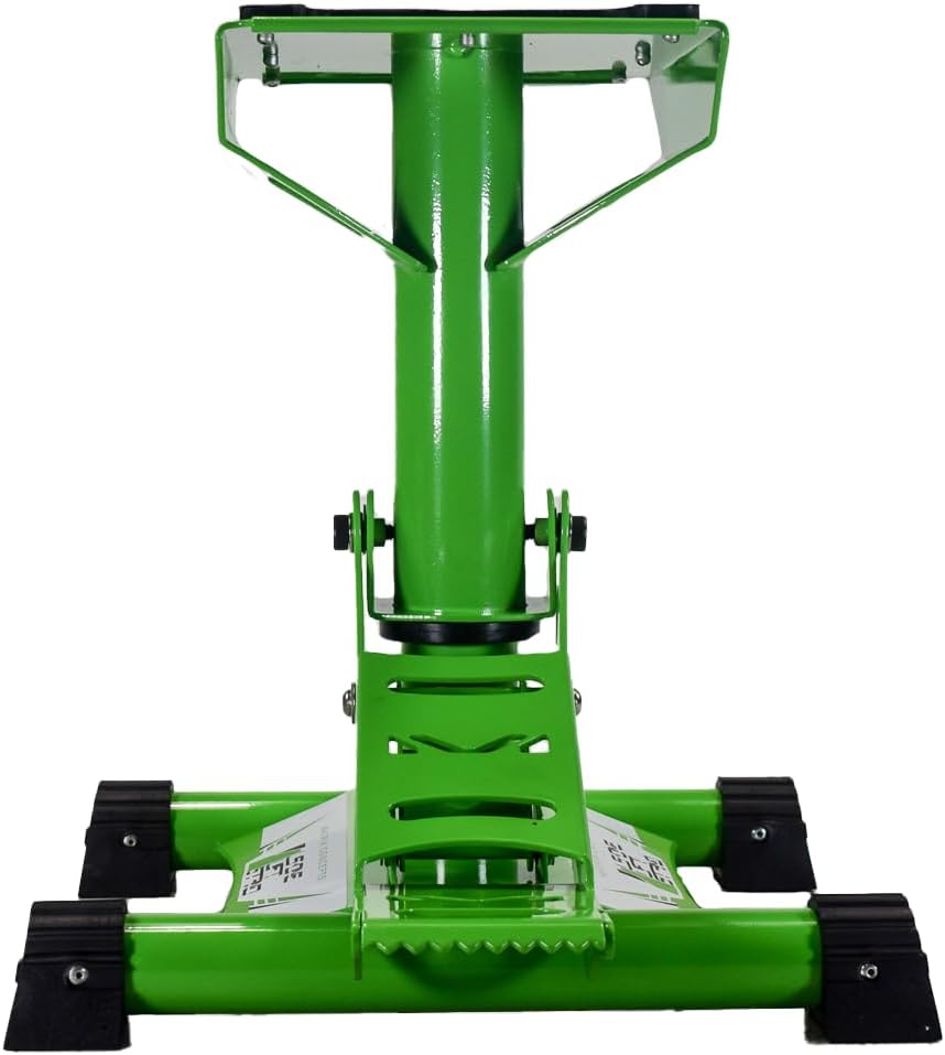 Matrix Concepts LS1 Lift Stand Carbon Steel Construction with a 500 lbs Weight Capacity for Dirt Bikes & Mini Riders Includes Sticker Pack (Green)