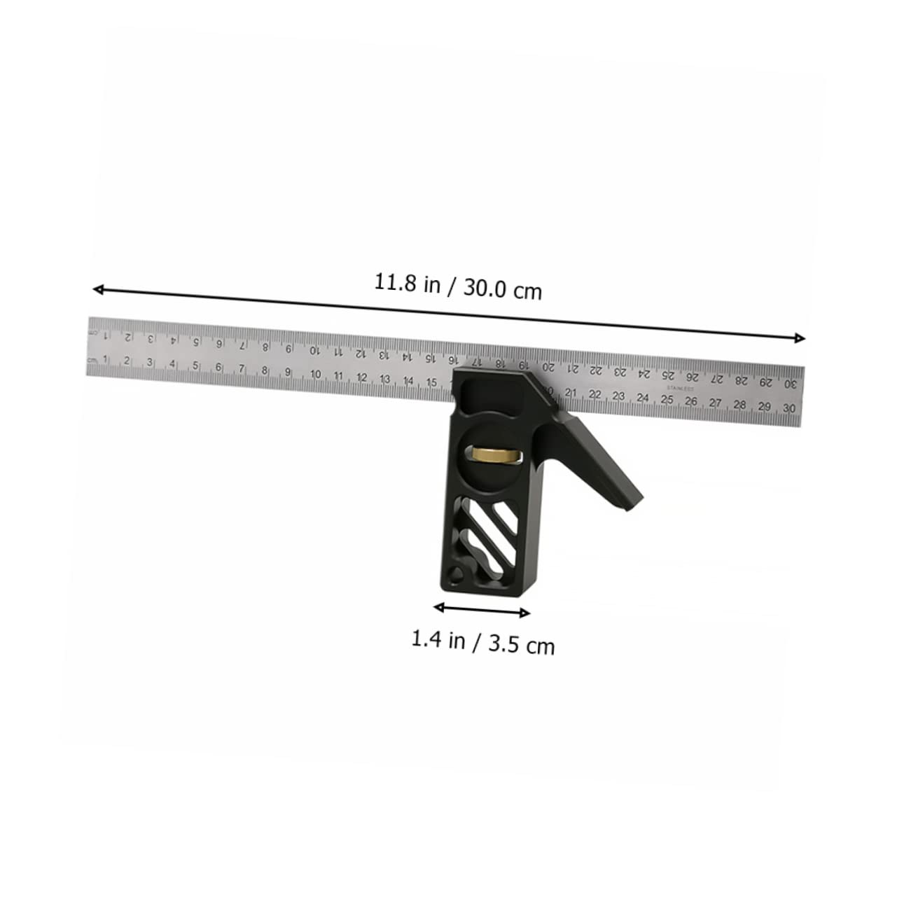 Balacoo Square Ruler 1pc Angle Ruler Limiter Precision Tool for Framing Carpentry