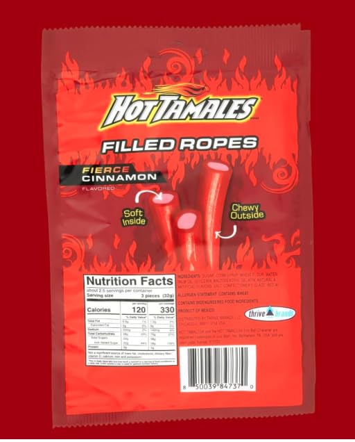 Swirlee Hot Tamale Ropes Candy 2 bolsas de 3 oz miniatura 6