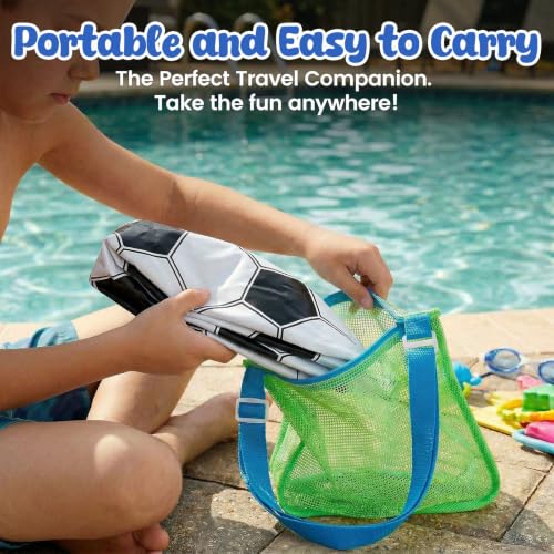 FUTUREPLUSX 8PCS Beach Balls, 12 Inches Inflatable Soccer Ball for Kids Summer Party Favors, Water Games, Hawaiian Tropical Theme Party Decorations - image 7