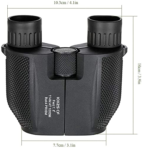 Binoculares compactos con aumento 10x y lente 25 mm miniatura 7