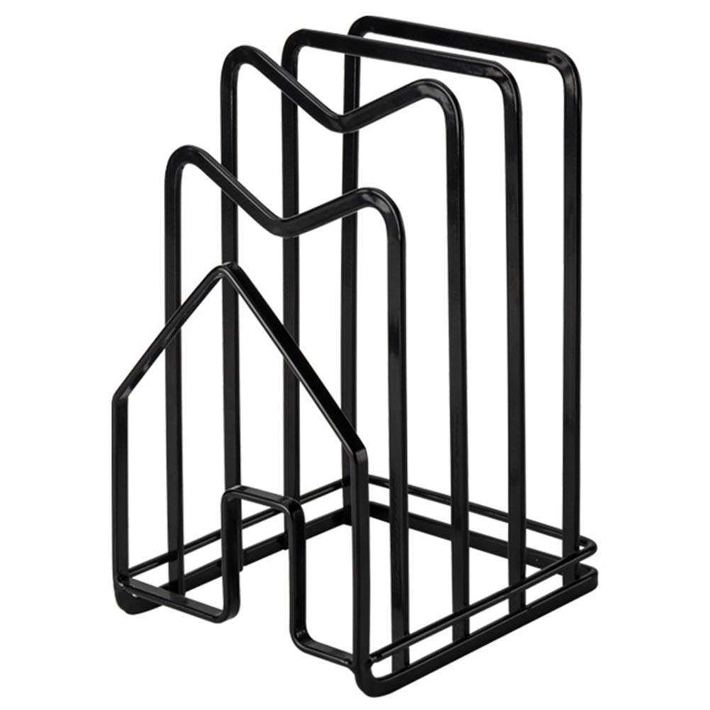 Cetfuro Chopping Board Organizer Stand Holder Cutting Board Rack Kitchen Countertop Pots Pan Lids Rack Organizer Flat Steel