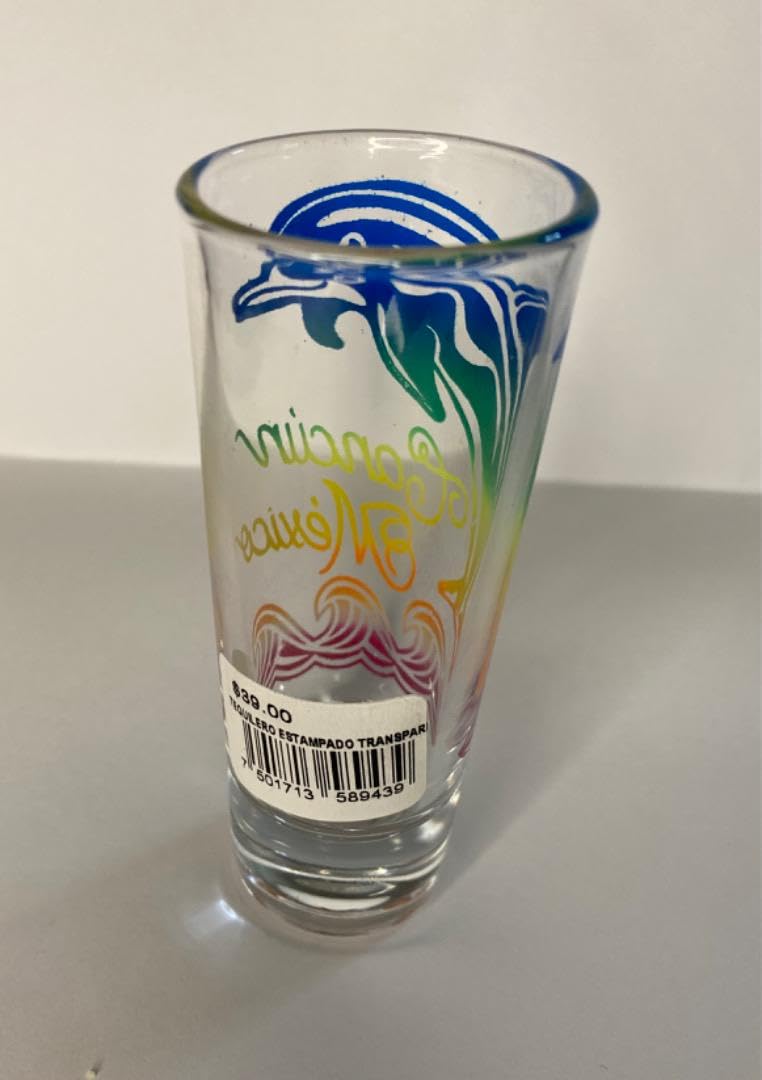 Amazon | レインボープリント ショットグラス メキシコカンクン | ノー 