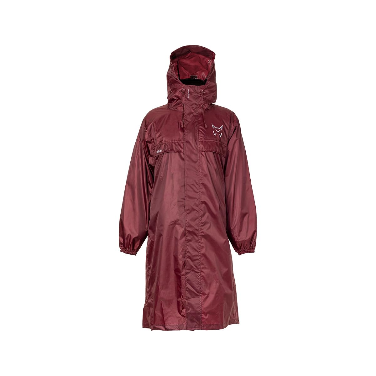 Altus Unisex Burgundy Atmospheric J30 Raincoat | Rain Poncho | Hollow For Backpack | Raincoat, L