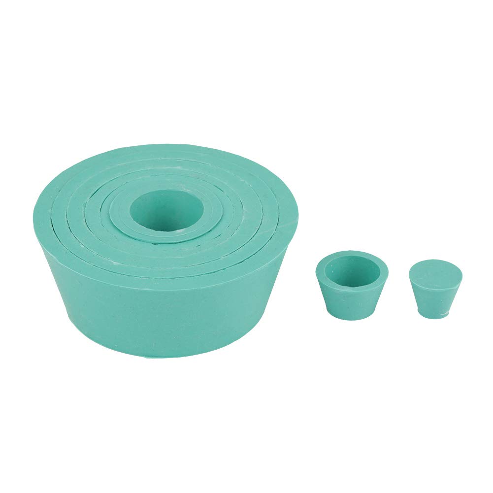 Buchner Trichterflasche Adapter Set Silikon Trichterhalter Kit Filteradapter Kegel Gummi Grün 9 Größen