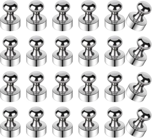 24 St&uuml;ck Neodym Magnet Extra Stark, 12 x 16 mm Starke Magnete f&uuml;r Magnettafel, Whiteboard Magnete Klein k&uuml;hlschrankmagnete, Mini Magneten f&uuml;r K&uuml;hlschrank, Pinnwand, B&uuml;ro, Schule, Haus