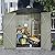 Devoko Outdoor Storage Shed 6 x 4 FT Lockable Metal Garden Shed Steel Anti-Corrosion Storage House with Double Lockable Door for Backyard Outdoor Patio (Brown)