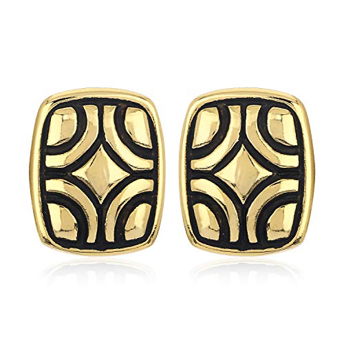 See full amazon price history chart for Estele Gold Tone Plated Black Enamel Square Stud Earrings Estele Gold Tone Plated Black Enamel Square Stud Earrings (B08CQ6GMQJ) Amazon Price History, Amazon Price Tracker