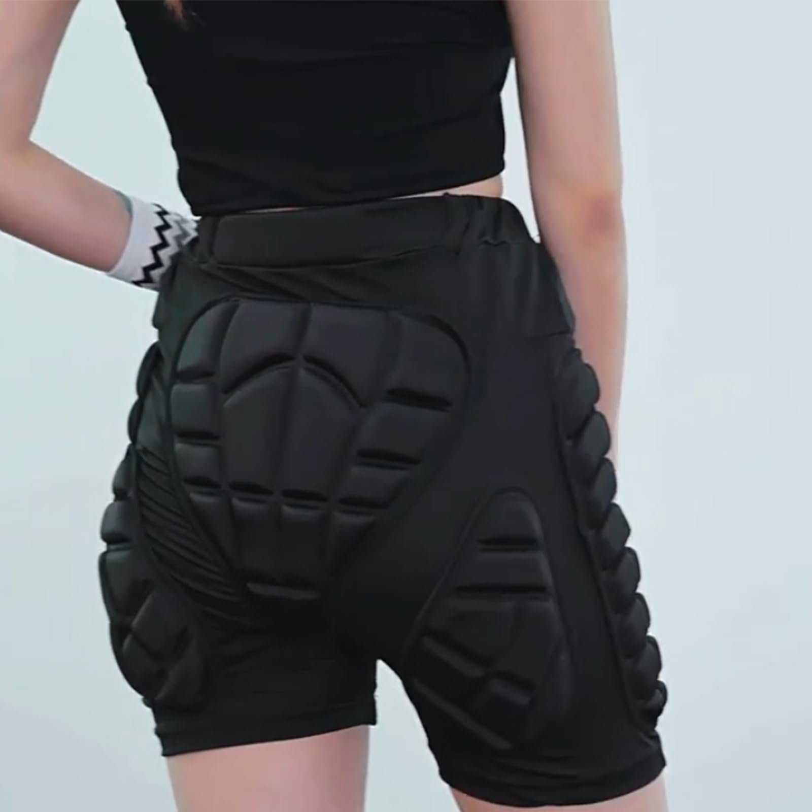 Protección 3D para cadera y glúteos, pantalones cortos, almohadilla protectora contra impactos para esquí, patinaje sobre hielo, snowboard, ciclismo, protección 3D, pantalones cortos acolchados