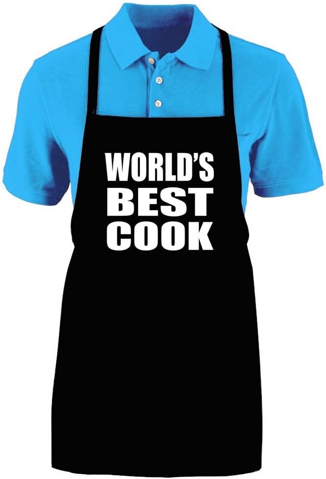 Funny "WORLD'S BEST COOK" Medium Length Kitchen Unisex Apron