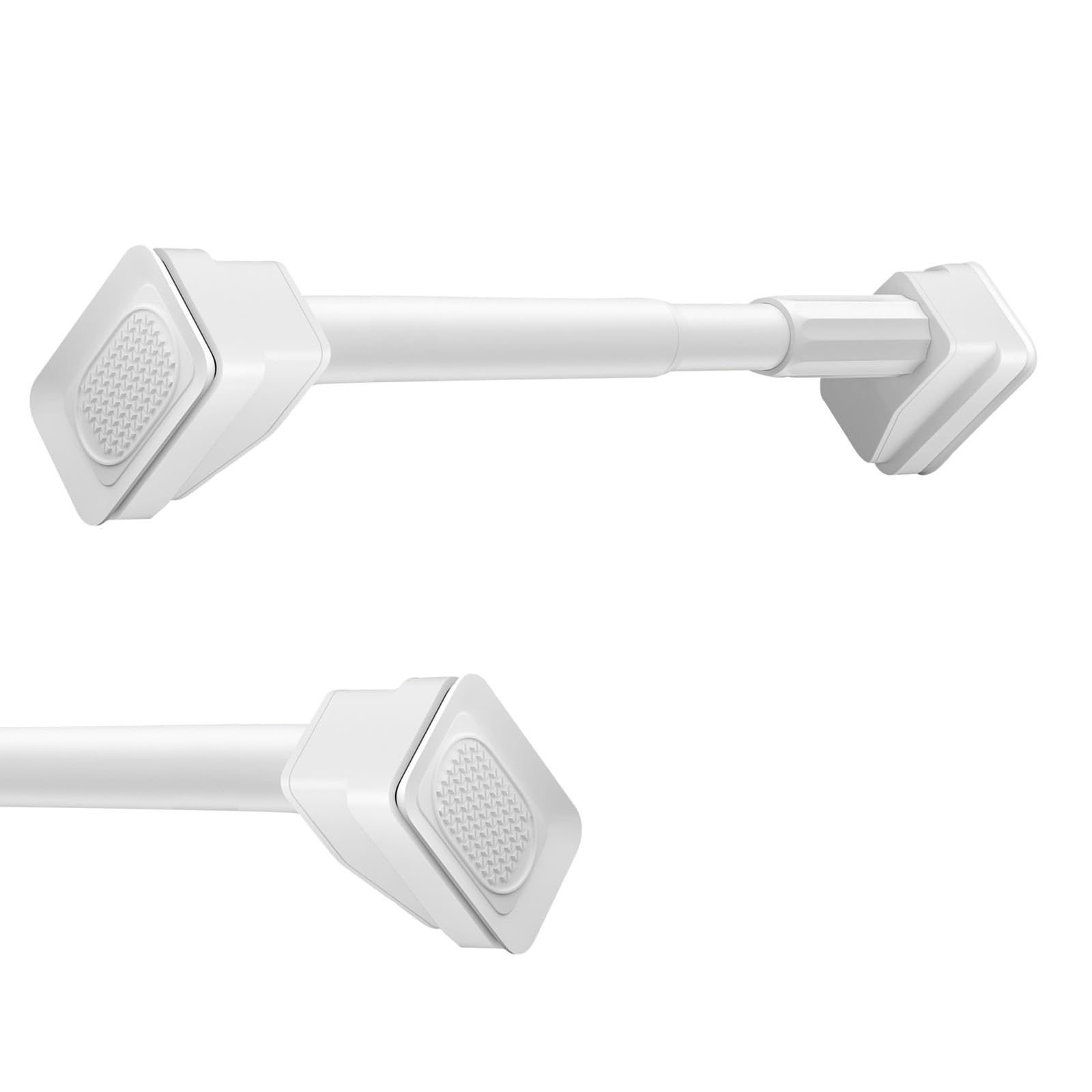 GLDYTVF Adjustable No-Drill Curtain Rod 33mm Extendable Shower Curtain Rod 360-450cm 410-500cm for Bathroom Window Closet (White 260-350cm)