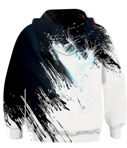 Image of TUONROAD Boys Hoodies 3D Graphic Sweatshirt Lightweight Pullover 6-16T cool