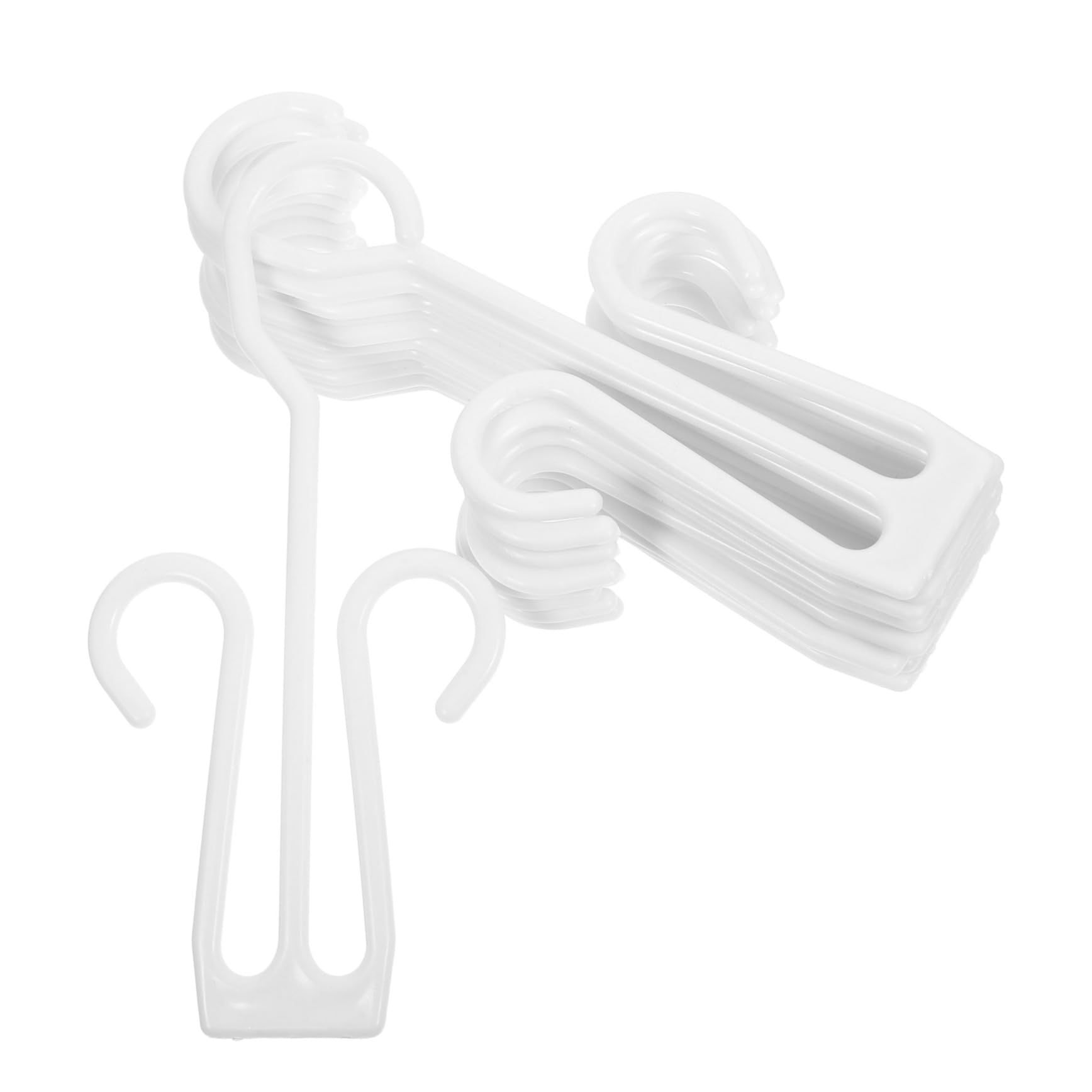 Zerodeko 12pcs Plastic Shoes Hanger Drying Rack Hanging Slippers and Sandals Display Hooks for Bathrooms Balconies and Dressing Rooms Space Saving Organizer for Footwear