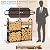 Jupwalz Firewood Rack Indoor Outdoor with Firewood Carrier, 31Inch Multilayer Wood Rack for Firewood, Heavy Duty Metal Log Holder Fire Wood Holder Firewood Storage Stand for Indoors Outdoor Fireplace