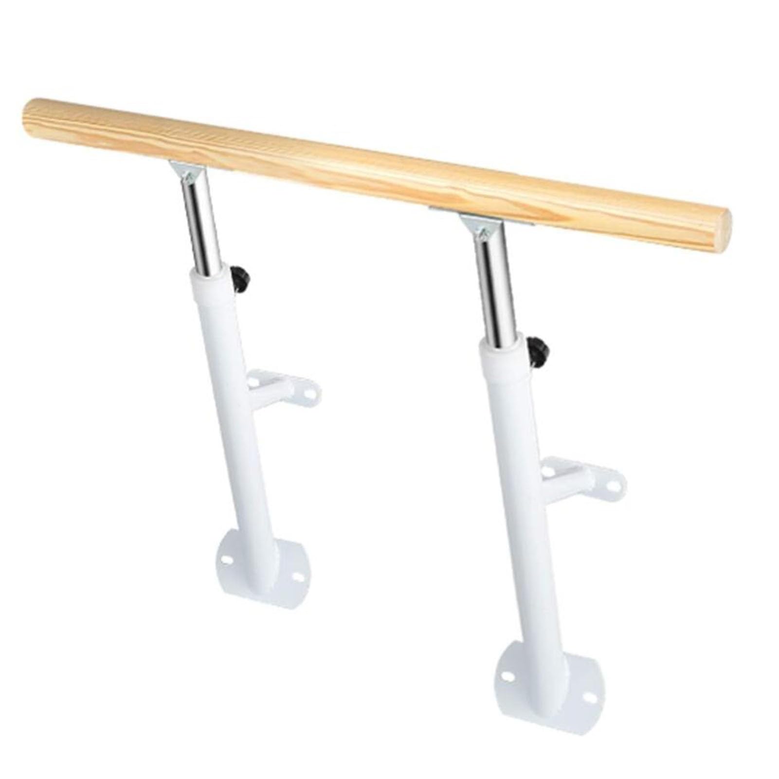 ZHANGshouf Ballet Barre Freestanding, Wall-Mounted Ballet Barre Height Adjustable 80-120cm White 100-150cm(100cm)