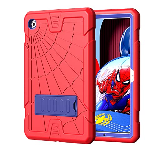 Neue Herize Samsung Galaxy Tab A8 Hülle 2022 für Jungen Mädchen | Schützende 10,5-Zoll-Hülle für Tab A8 mit Stifthalter | Stoßfeste Samsung Galaxy A8 Tablet Hülle mit Kickstand-Blau & Rot Cover