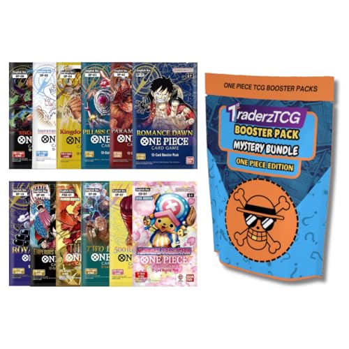 TraderzTCG One Piece TCG English Booster Pack Bundle – (5 Pack English) - Perfect for One Piece Cards Game Fans, Anime Collectors, and TCG Enthusiasts