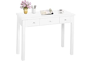 STHOUYN Home Office Vintage White Desk