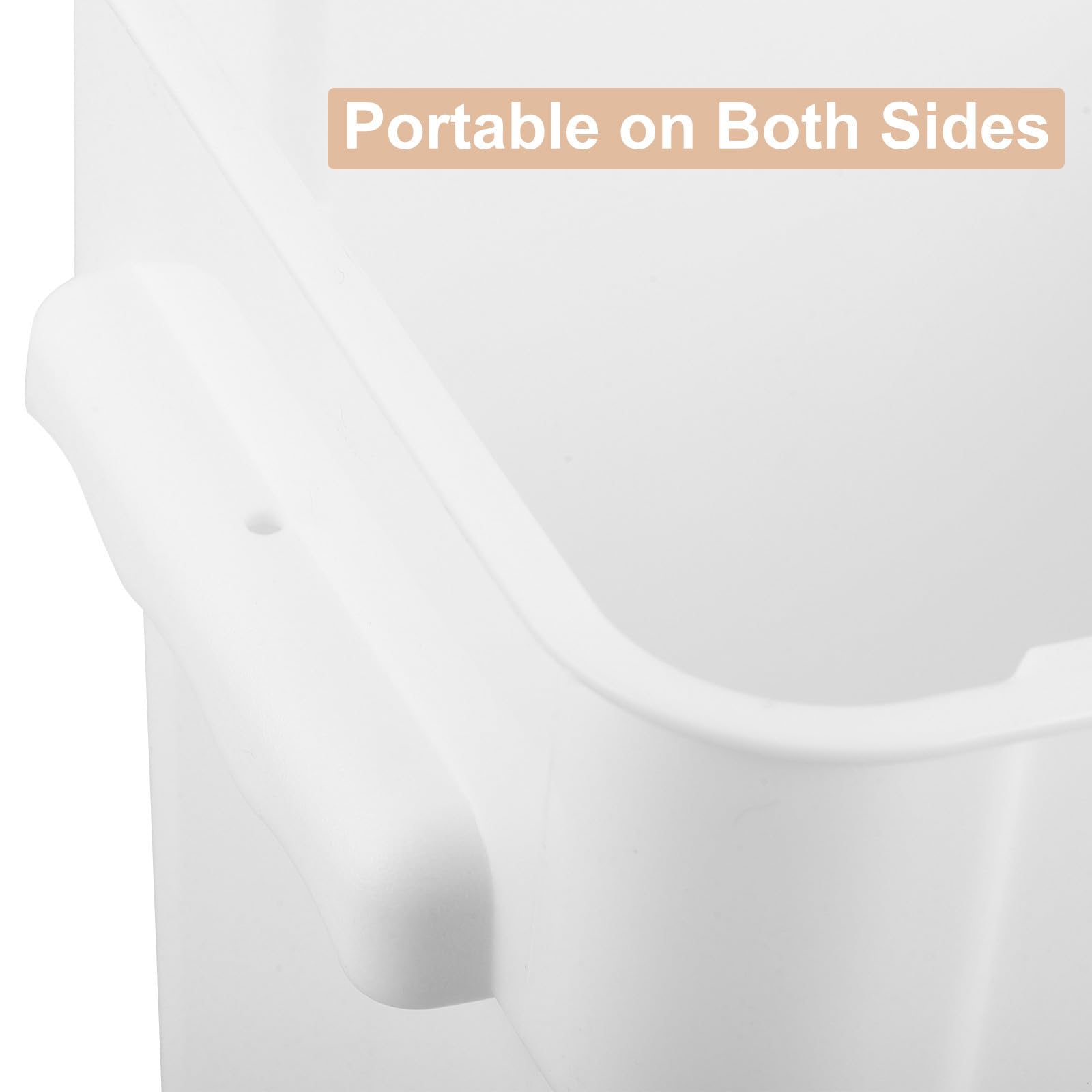 POPETPOP Contenitore Quadrato in Plastica con Coperchio 12l Bianco | Manico Integrato, Adatto per Cucina e Meal Prep, Dimensioni 29, 00x29, 00x21, 00cm